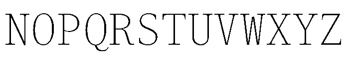 ABCGaisyrMono Thin Font UPPERCASE