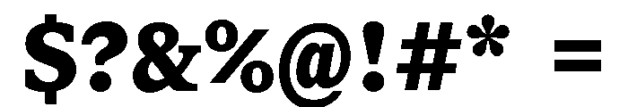 ABCGaisyrSemi Mono Black Font OTHER CHARS
