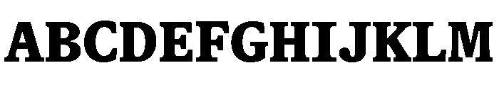 ABCGaisyrSemi Mono Black Font UPPERCASE