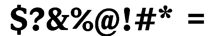 ABCGaisyrSemi Mono Bold Font OTHER CHARS