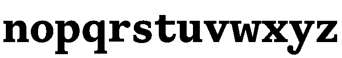 ABCGaisyrSemi Mono Bold Font LOWERCASE