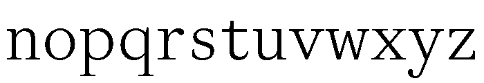 ABCGaisyrSemi Mono Light Font LOWERCASE