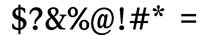 ABCGaisyrSemi Mono Regular Font OTHER CHARS