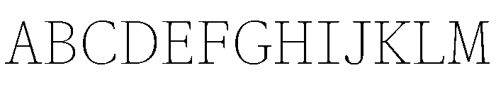 ABCGaisyrSemi Mono Thin Font UPPERCASE