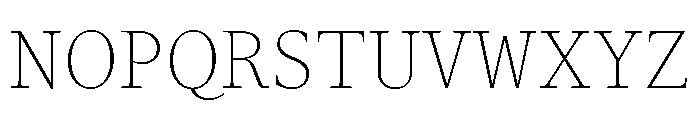 ABCGaisyrSemi Mono Thin Font UPPERCASE