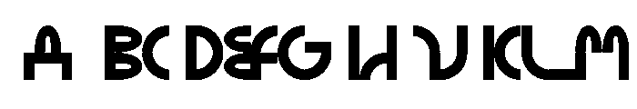 ABCGalapagosA Black Font UPPERCASE