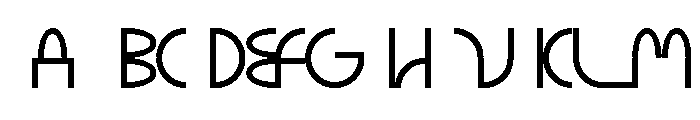 ABCGalapagosA Regular Font UPPERCASE