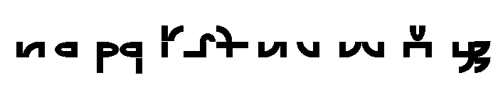 ABCGalapagosAB Black Font LOWERCASE