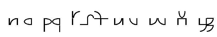 ABCGalapagosAB Light Font LOWERCASE