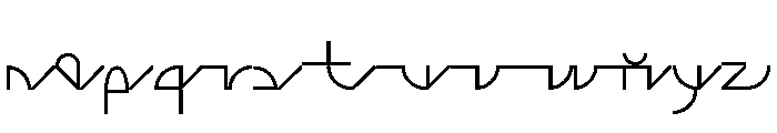 ABCGalapagosABC Light Font LOWERCASE