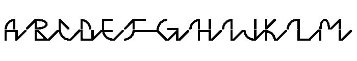 ABCGalapagosABC Regular Font UPPERCASE