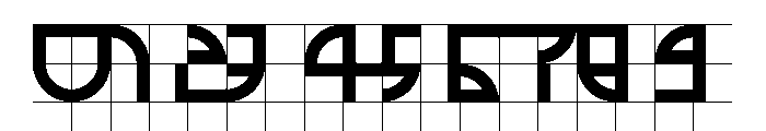 ABCGalapagosABGrid Bold Font OTHER CHARS
