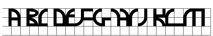 ABCGalapagosABGrid Bold Font UPPERCASE