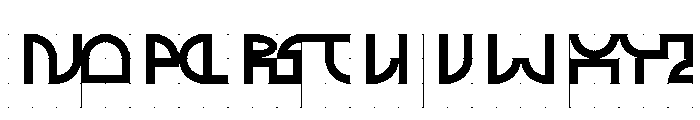 ABCGalapagosABGrid Bold Font UPPERCASE