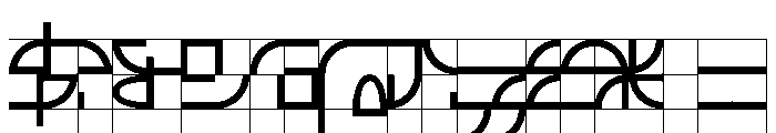 ABCGalapagosABGrid Regular Font OTHER CHARS
