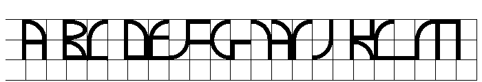 ABCGalapagosABGrid Regular Font UPPERCASE
