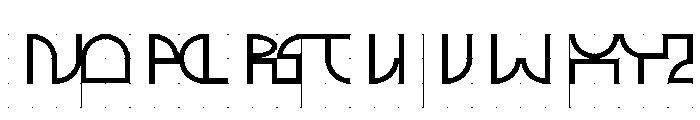 ABCGalapagosABGrid Regular Font UPPERCASE