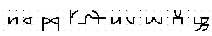 ABCGalapagosABGrid Regular Font LOWERCASE