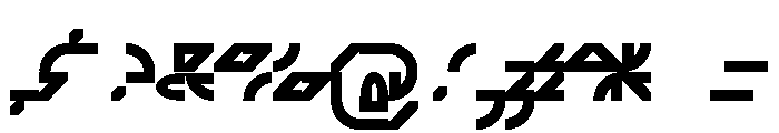 ABCGalapagosAC Black Font OTHER CHARS