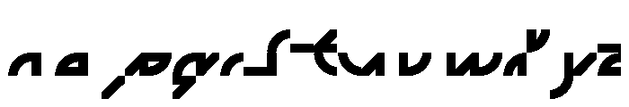 ABCGalapagosAC Black Font LOWERCASE