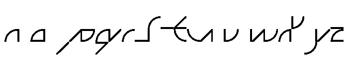 ABCGalapagosAC Light Font LOWERCASE