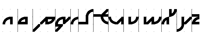 ABCGalapagosACGrid Bold Font LOWERCASE