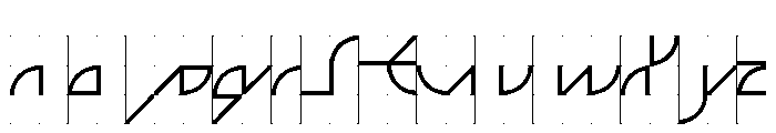 ABCGalapagosACGrid Light Font LOWERCASE