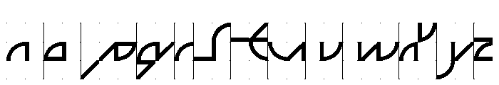 ABCGalapagosACGrid Regular Font LOWERCASE