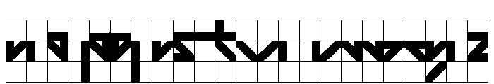 ABCGalapagosBCGrid Black Font LOWERCASE