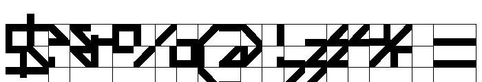 ABCGalapagosBCGrid Bold Font OTHER CHARS