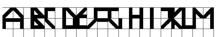ABCGalapagosBCGrid Bold Font UPPERCASE