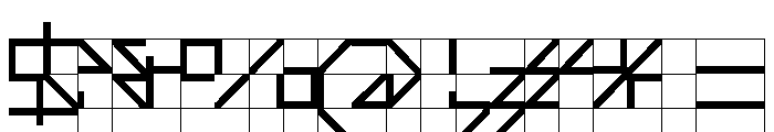 ABCGalapagosBCGrid Regular Font OTHER CHARS