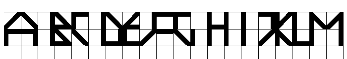 ABCGalapagosBCGrid Semibold Font UPPERCASE