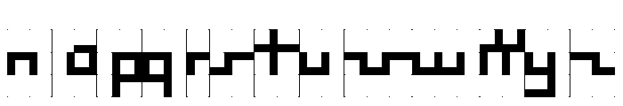 ABCGalapagosBGrid Bold Font LOWERCASE