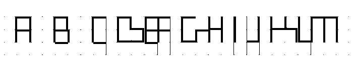 ABCGalapagosBGrid Light Font UPPERCASE