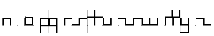 ABCGalapagosBGrid Light Font LOWERCASE