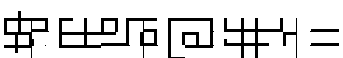 ABCGalapagosBGrid Regular Font OTHER CHARS