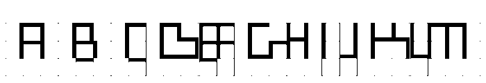 ABCGalapagosBGrid Regular Font UPPERCASE