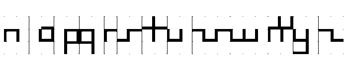 ABCGalapagosBGrid Regular Font LOWERCASE