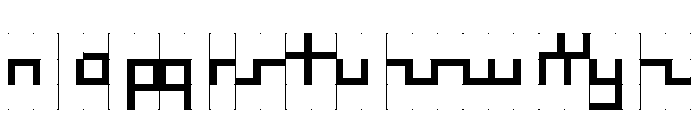 ABCGalapagosBGrid Semibold Font LOWERCASE