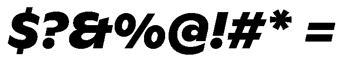 ABCGinto BlackItalic Font OTHER CHARS