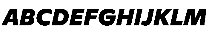 ABCGinto BlackItalic Font UPPERCASE