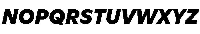 ABCGinto BlackItalic Font UPPERCASE