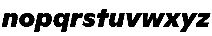 ABCGinto BlackItalic Font LOWERCASE