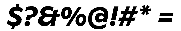 ABCGinto BoldItalic Font OTHER CHARS