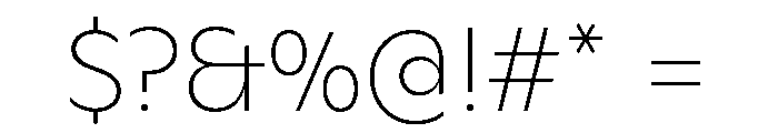 ABCGinto Hairline Font OTHER CHARS
