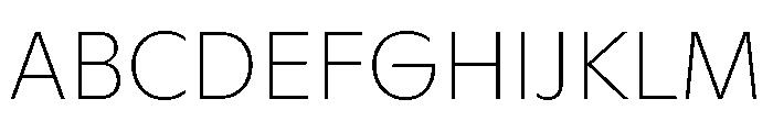 ABCGinto Hairline Font UPPERCASE