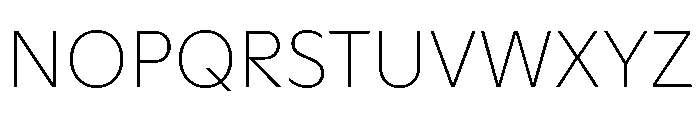 ABCGinto Hairline Font UPPERCASE
