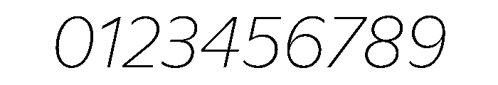ABCGinto HairlineItalic Font OTHER CHARS