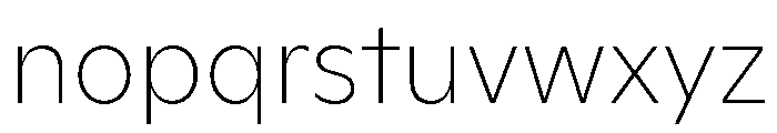 ABCGinto Hairline Font LOWERCASE
